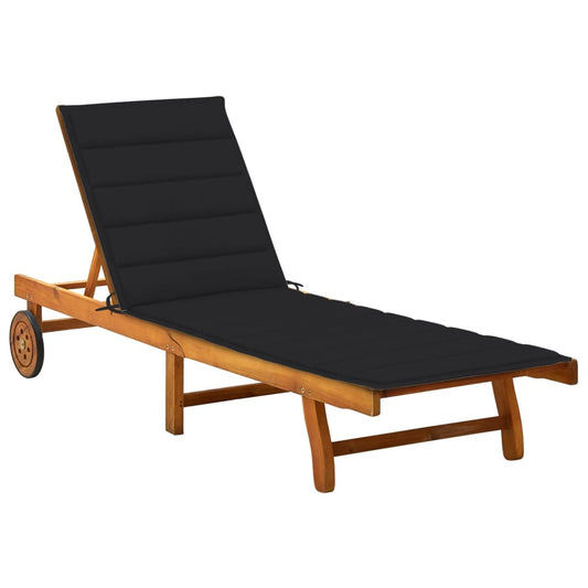 Ligbed met kussen massief acaciahout is nu te koop bij PeponiXL, paradijselijk wonen!