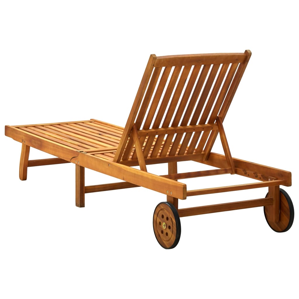 Ligbed met kussen massief acaciahout is nu te koop bij PeponiXL, paradijselijk wonen!