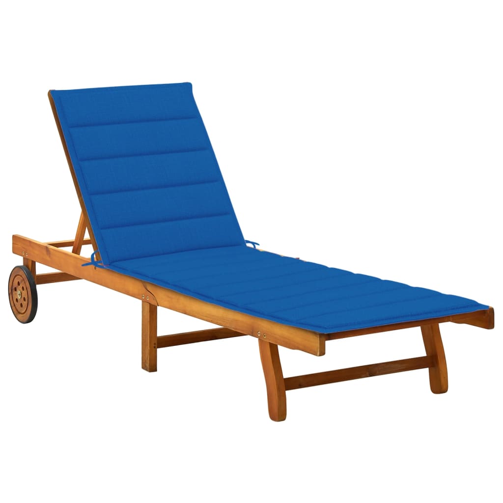 Ligbed met kussen massief acaciahout is nu te koop bij PeponiXL, paradijselijk wonen!