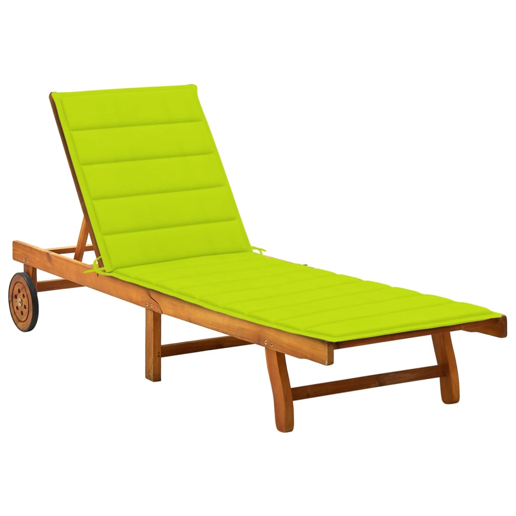 Ligbed met kussen massief acaciahout is nu te koop bij PeponiXL, paradijselijk wonen!