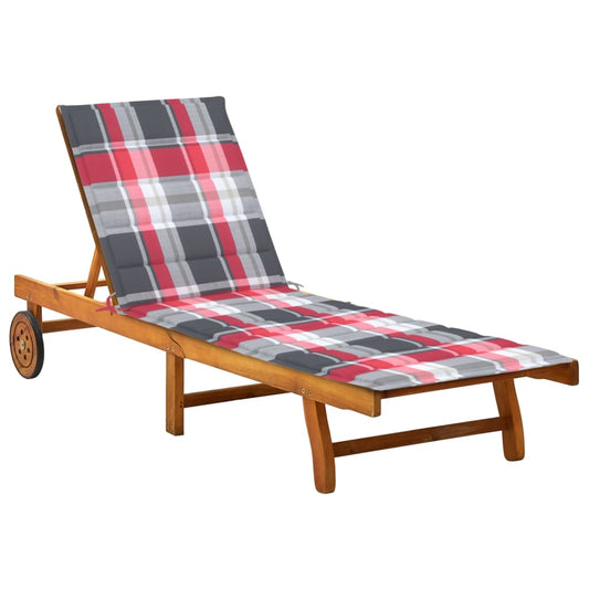 Ligbed met kussen massief acaciahout is nu te koop bij PeponiXL, paradijselijk wonen!