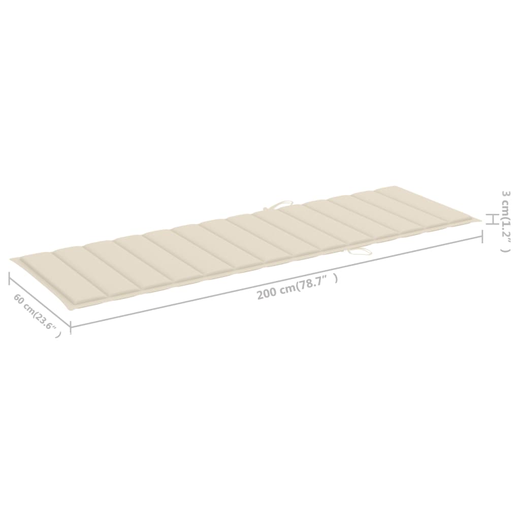 Ligbed 2-persoons met kussens massief acaciahout grijs is nu te koop bij PeponiXL, paradijselijk wonen!