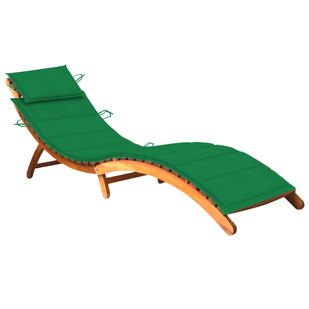 Ligbed met kussen massief acaciahout is nu te koop bij PeponiXL, paradijselijk wonen!