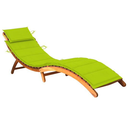 Ligbed met kussen massief acaciahout is nu te koop bij PeponiXL, paradijselijk wonen!