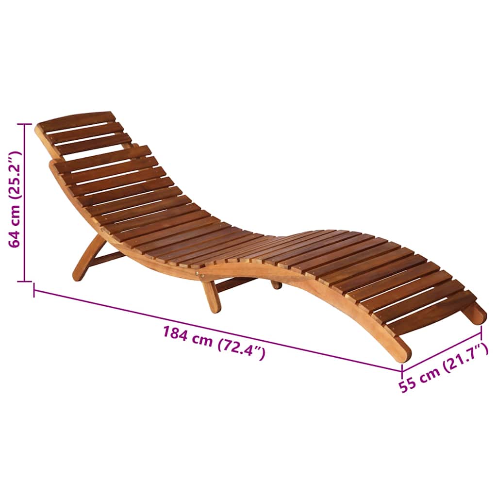 Ligbed met tafeltje en kussen massief acaciahout is nu te koop bij PeponiXL, paradijselijk wonen!
