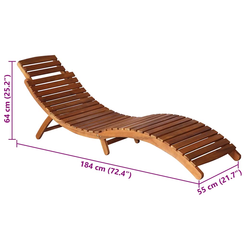 Ligbed met tafeltje en kussen massief acaciahout is nu te koop bij PeponiXL, paradijselijk wonen!