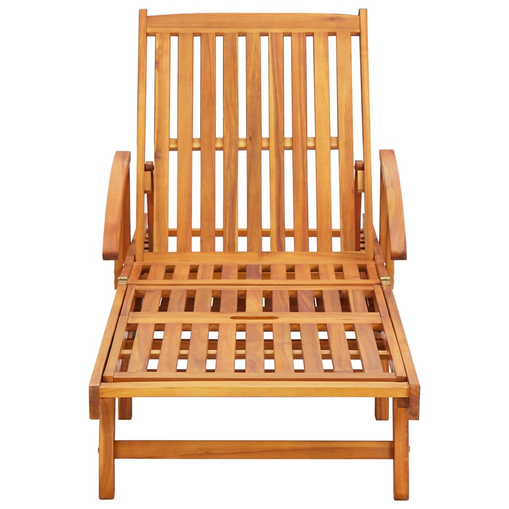 Ligbed met kussen massief acaciahout is nu te koop bij PeponiXL, paradijselijk wonen!