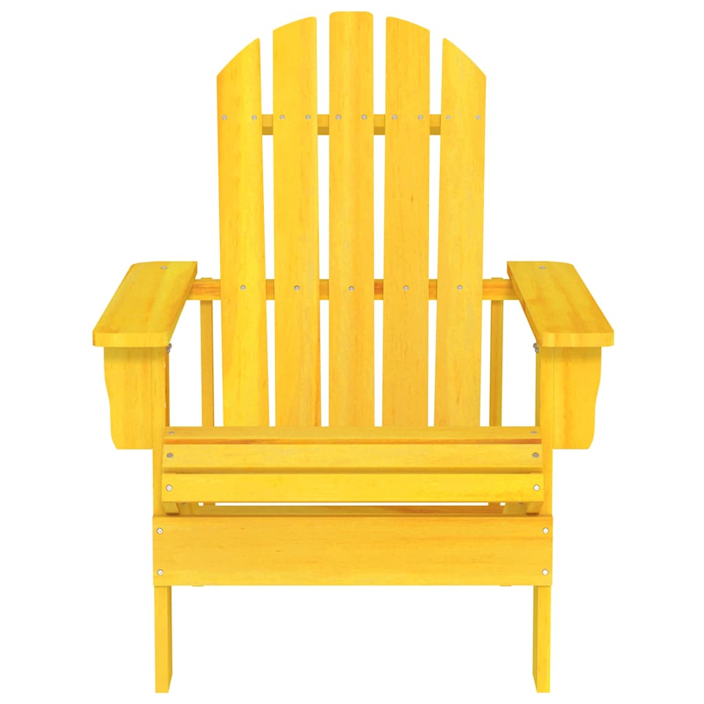 Tuinstoel Adirondack massief vurenhout geel is nu te koop bij PeponiXL, paradijselijk wonen!