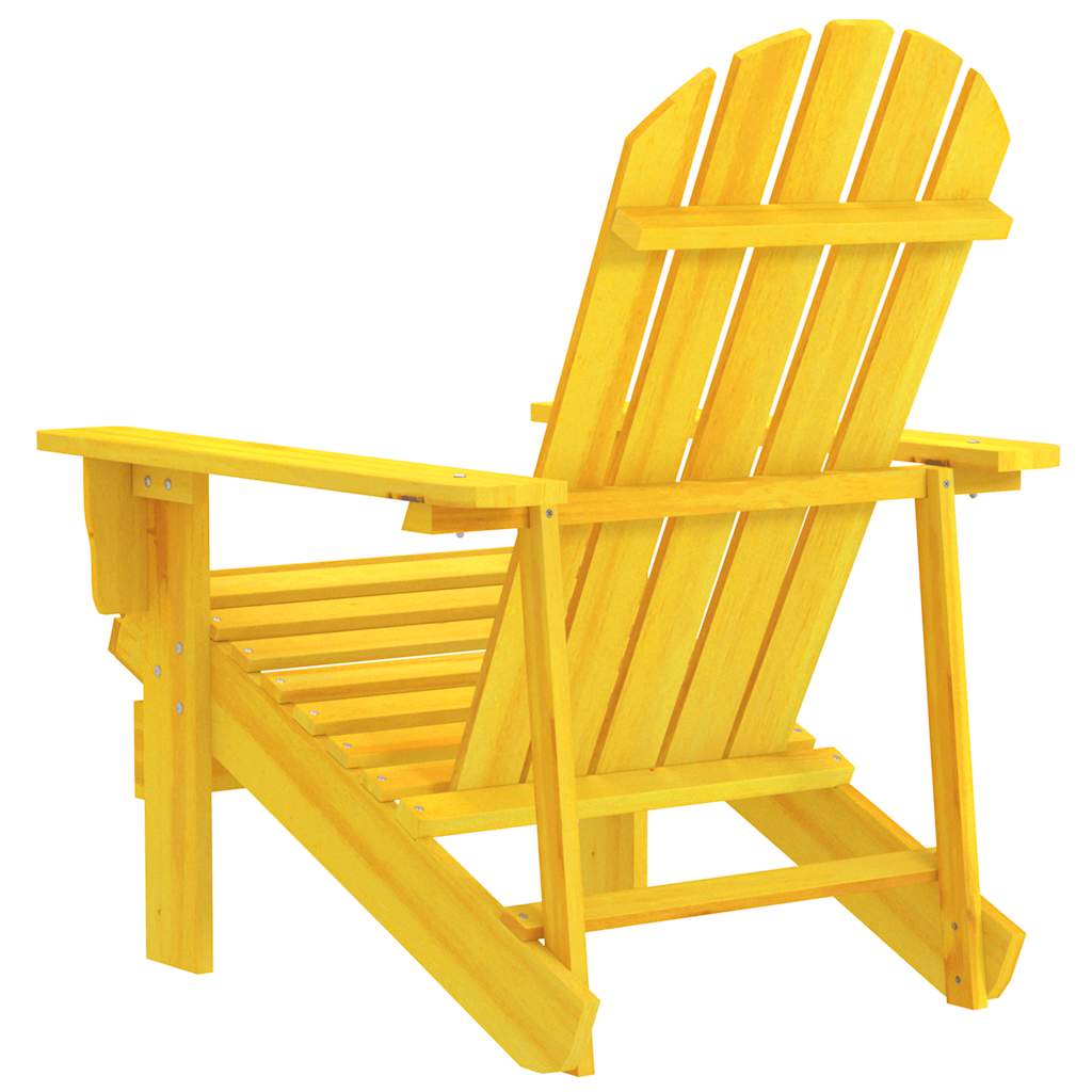 Tuinstoel Adirondack massief vurenhout geel is nu te koop bij PeponiXL, paradijselijk wonen!