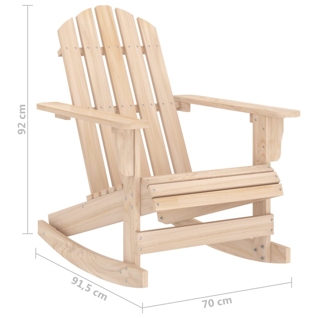 Schommelstoel Adirondack massief vurenhout is nu te koop bij PeponiXL, paradijselijk wonen!