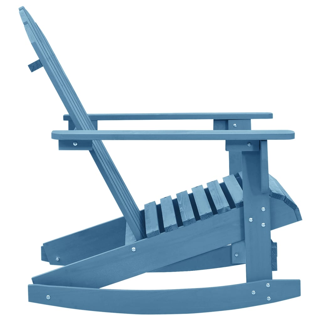 Schommelstoel Adirondack massief vurenhout blauw is nu te koop bij PeponiXL, paradijselijk wonen!
