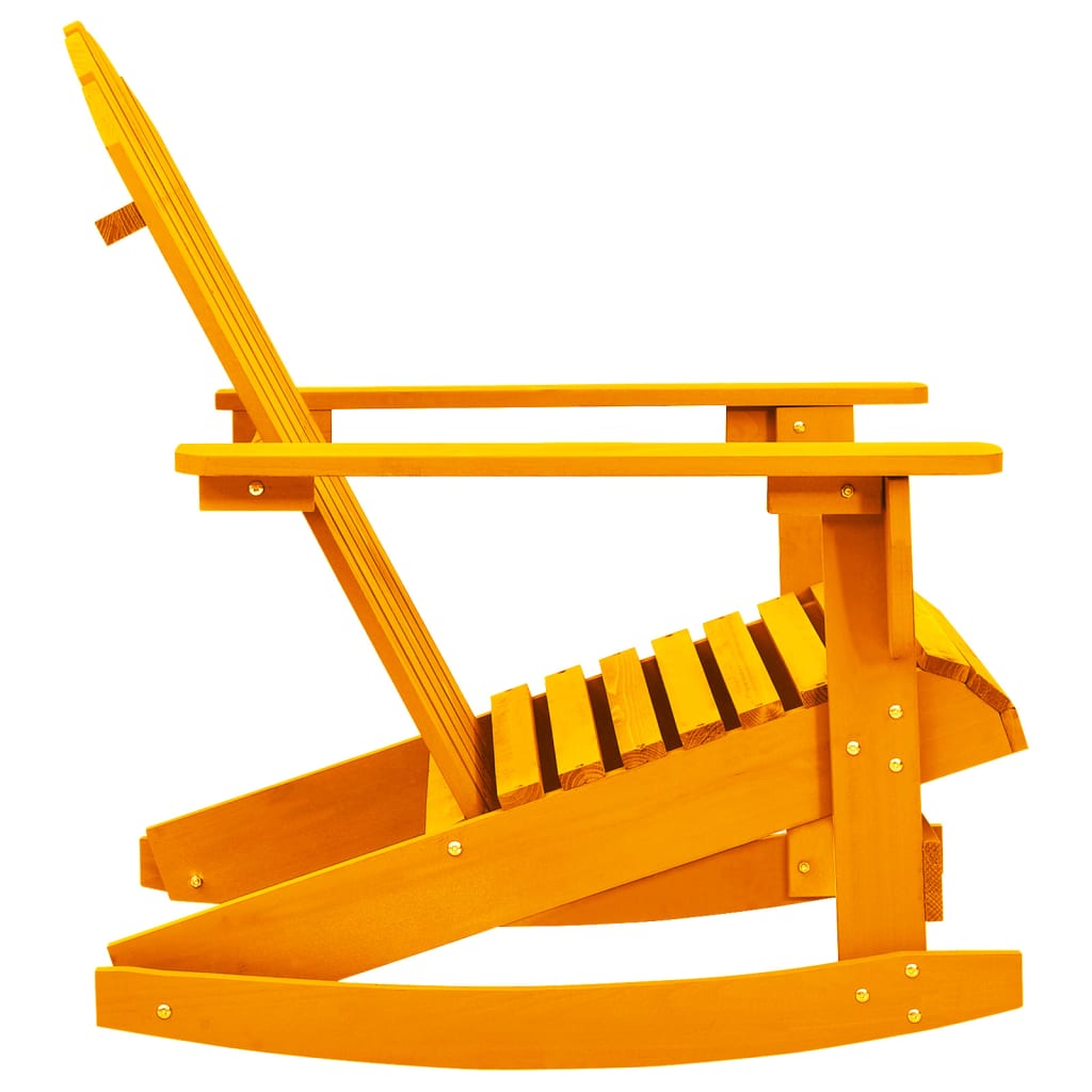 Schommelstoel Adirondack massief vurenhout oranje is nu te koop bij PeponiXL, paradijselijk wonen!