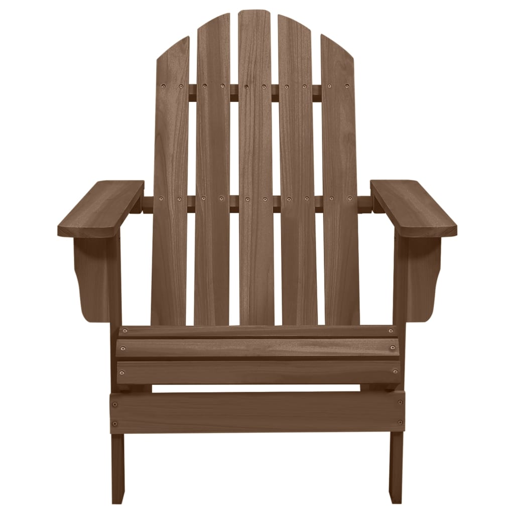 Tuinstoel Adirondack voetenbank tafel massief vurenhout bruin is nu te koop bij PeponiXL, paradijselijk wonen!