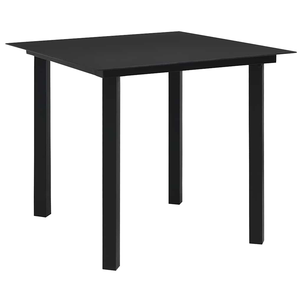 3-delige Tuinset glas en staal zwart is nu te koop bij PeponiXL, paradijselijk wonen!