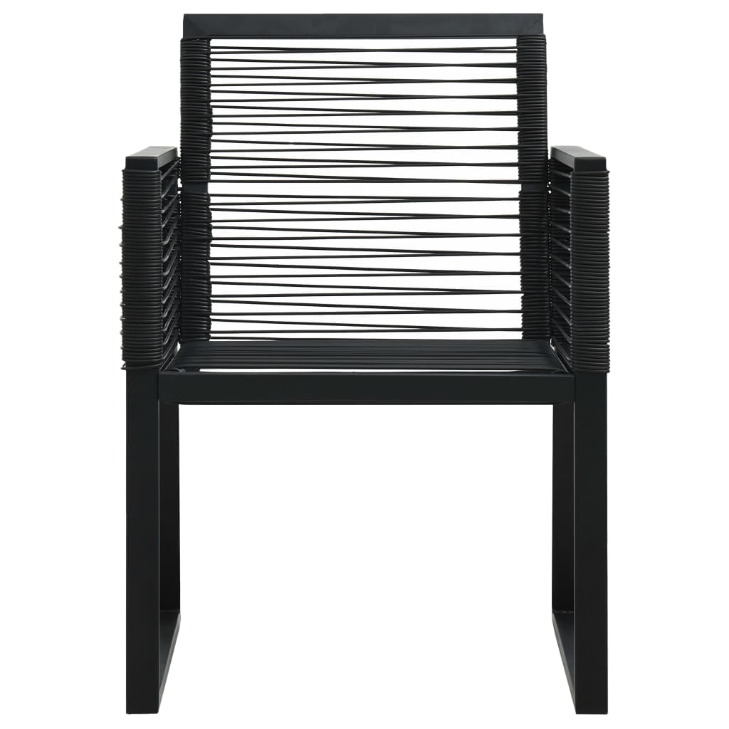 5-delige Tuinset PVC-rattan zwart is nu te koop bij PeponiXL, paradijselijk wonen!