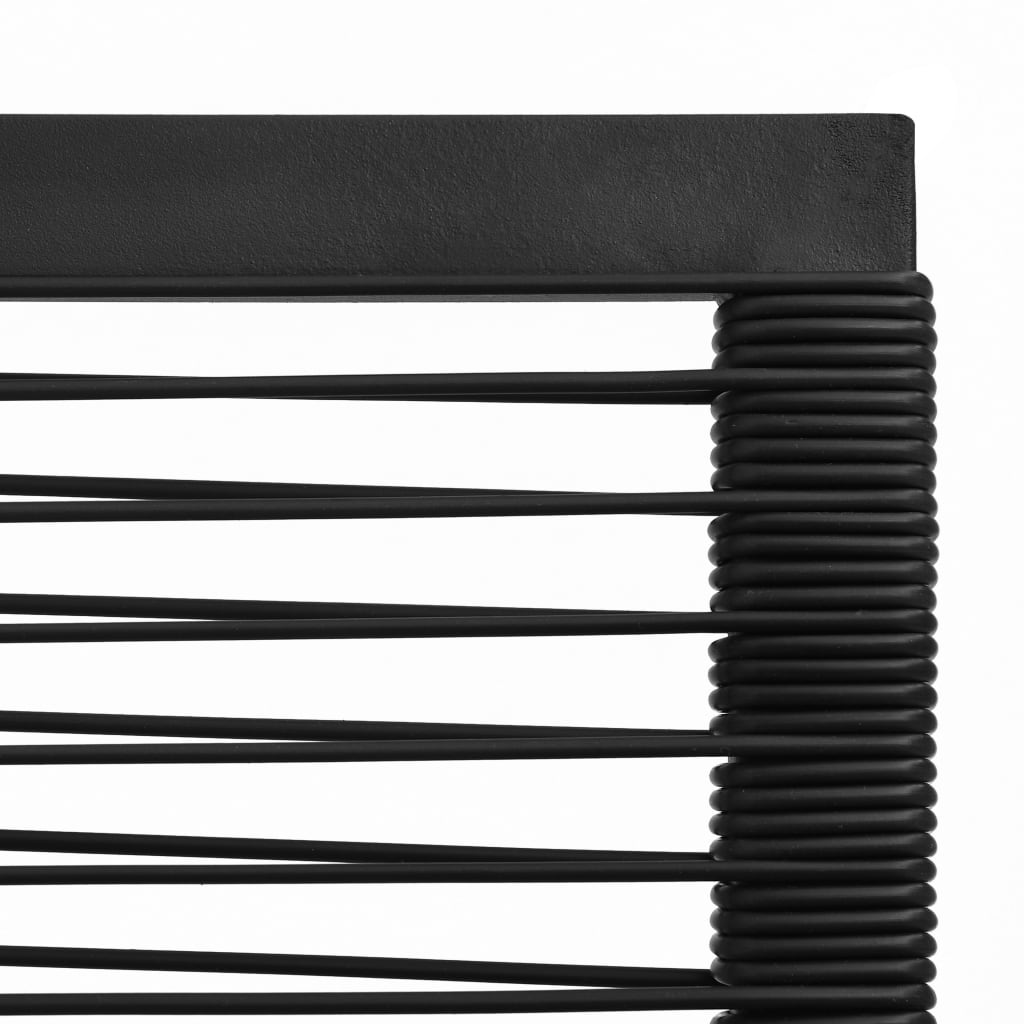 5-delige Tuinset PVC-rattan zwart is nu te koop bij PeponiXL, paradijselijk wonen!