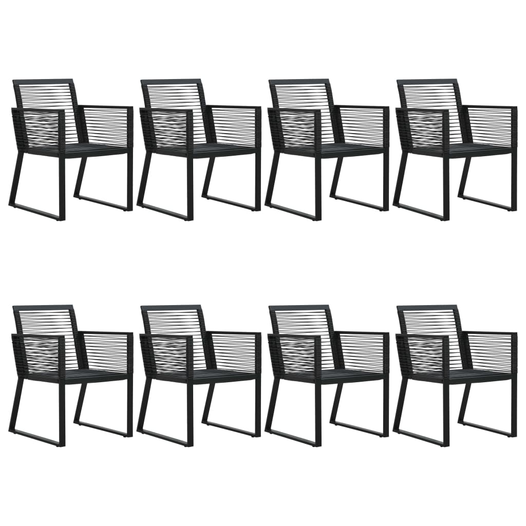 9-delige Tuinset PVC-rattan zwart is nu te koop bij PeponiXL, paradijselijk wonen!