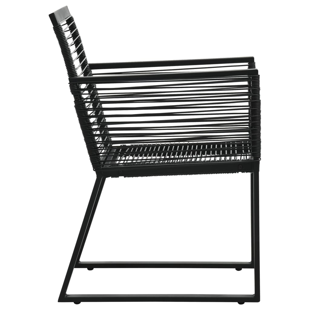 9-delige Tuinset PVC-rattan zwart is nu te koop bij PeponiXL, paradijselijk wonen!