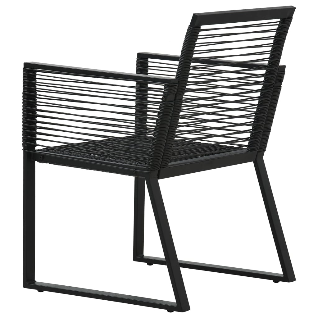 9-delige Tuinset PVC-rattan zwart is nu te koop bij PeponiXL, paradijselijk wonen!