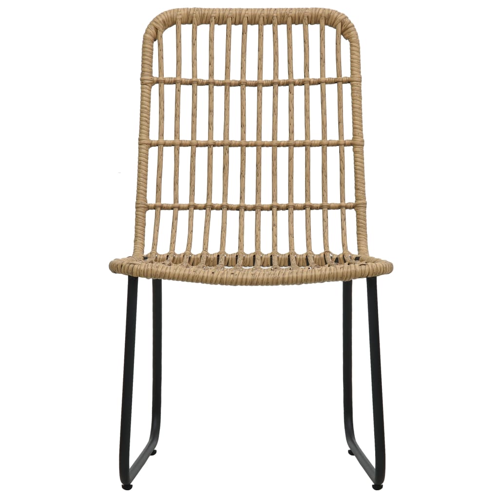 9-delige Tuinset poly rattan en glas