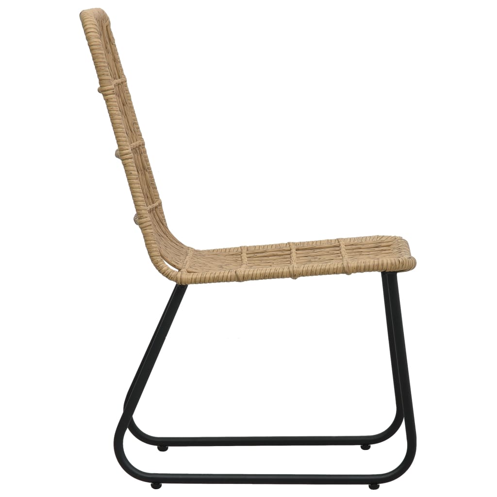 9-delige Tuinset poly rattan en glas