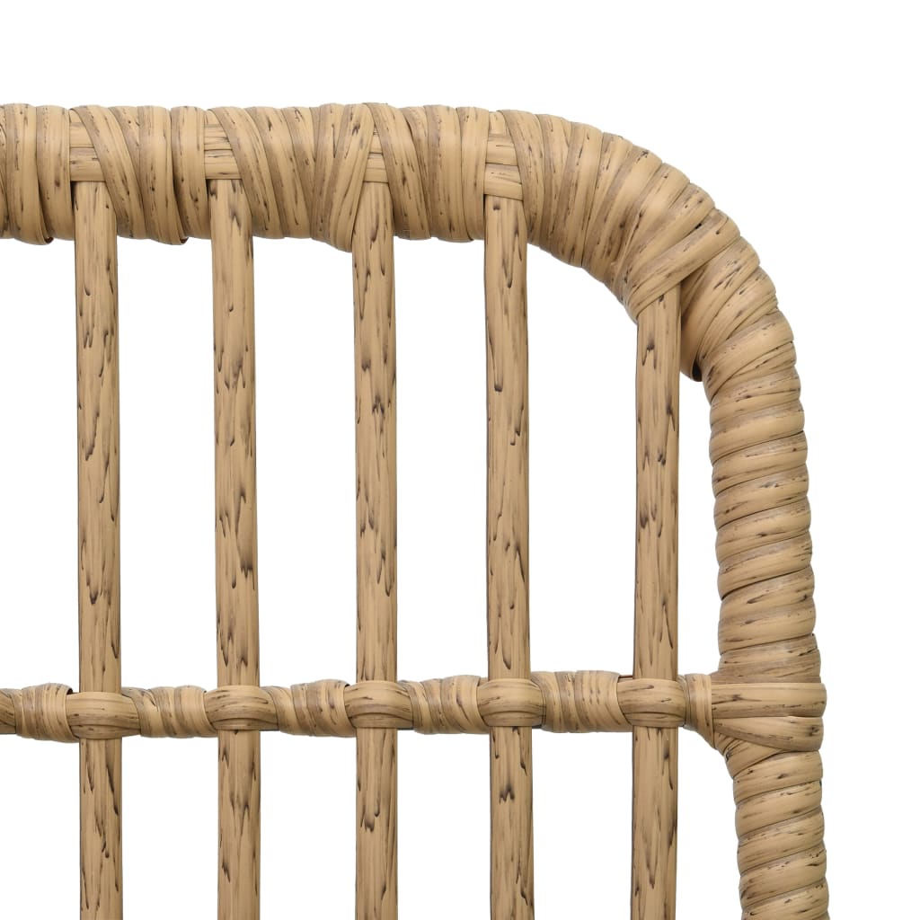 9-delige Tuinset poly rattan en glas