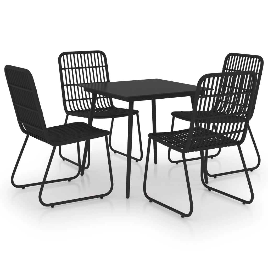 5-delige Tuinset poly rattan en glas is nu te koop bij PeponiXL, paradijselijk wonen!