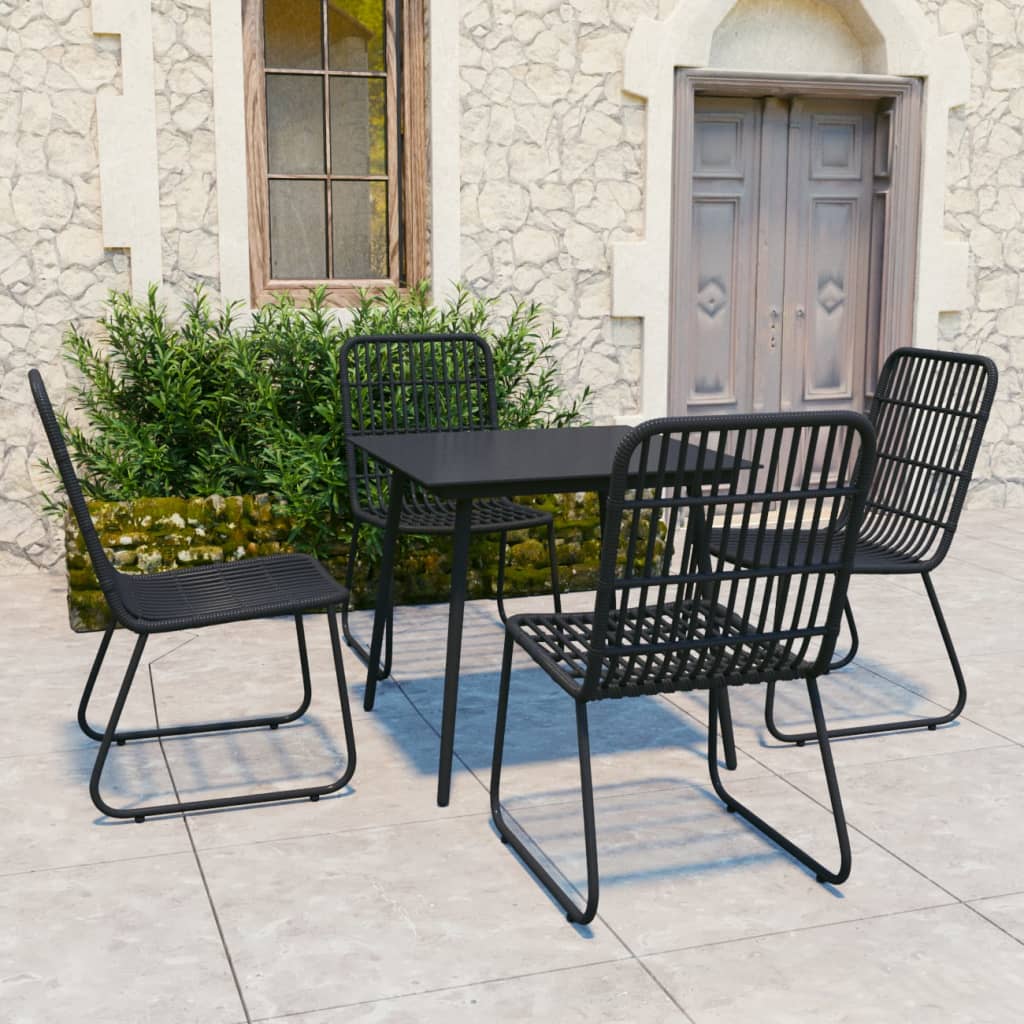 5-delige Tuinset poly rattan en glas is nu te koop bij PeponiXL, paradijselijk wonen!