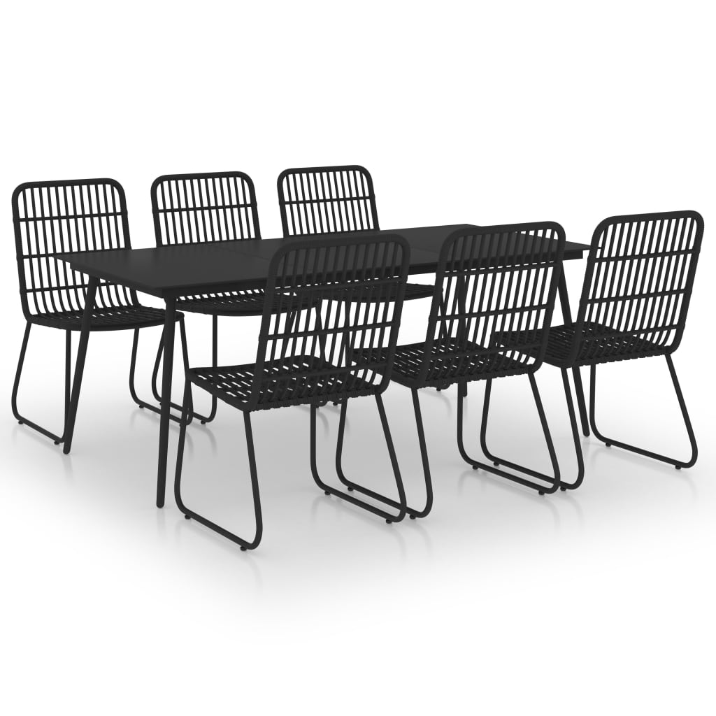 7-delige Tuinset poly rattan en glas is nu te koop bij PeponiXL, paradijselijk wonen!