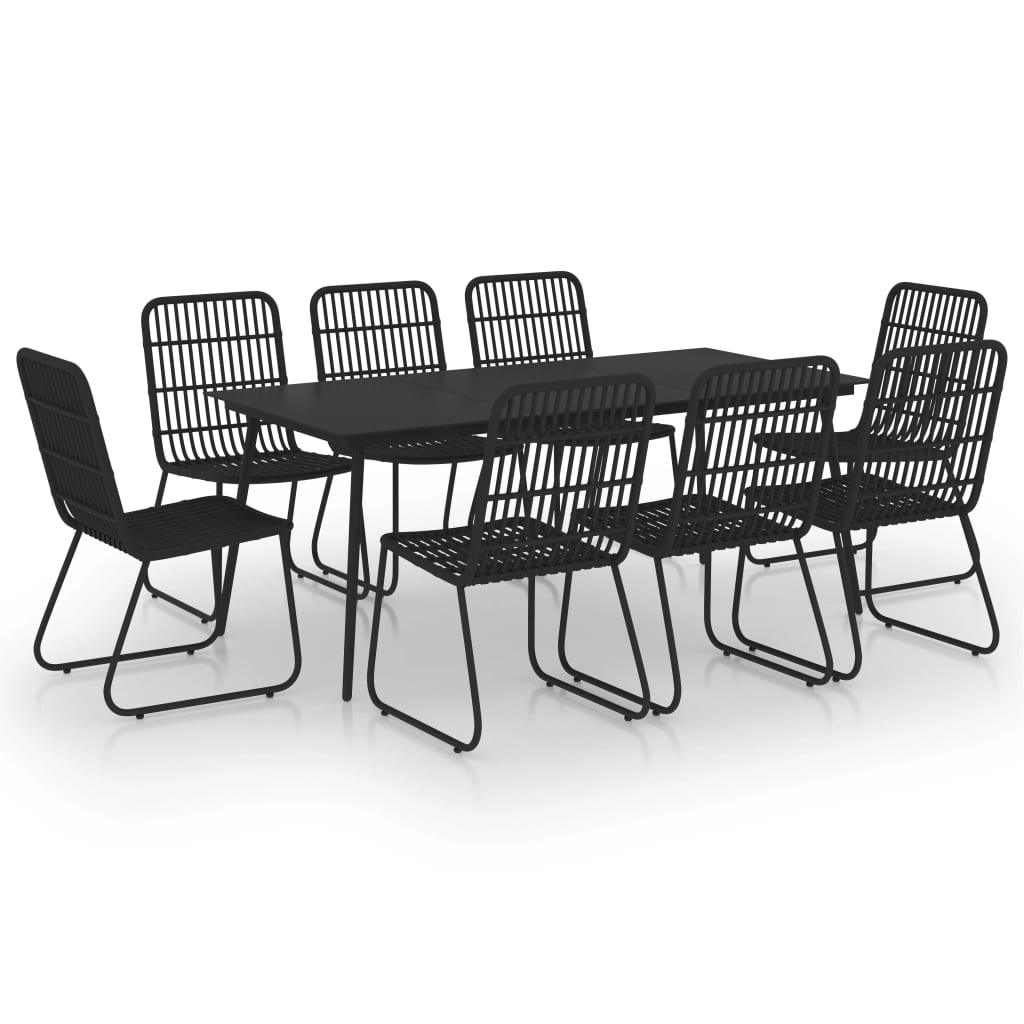 9-delige Tuinset poly rattan en glas is nu te koop bij PeponiXL, paradijselijk wonen!
