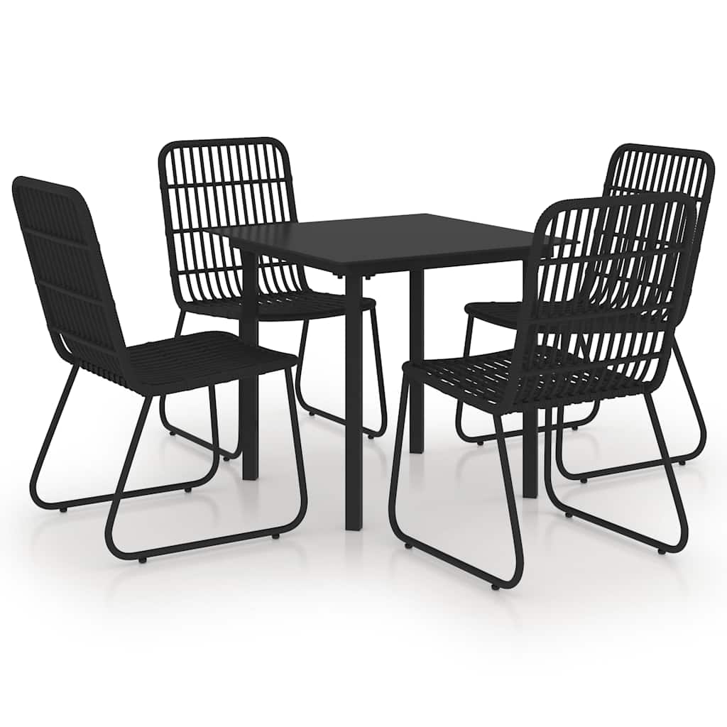 5-delige Tuinset poly rattan en glas is nu te koop bij PeponiXL, paradijselijk wonen!