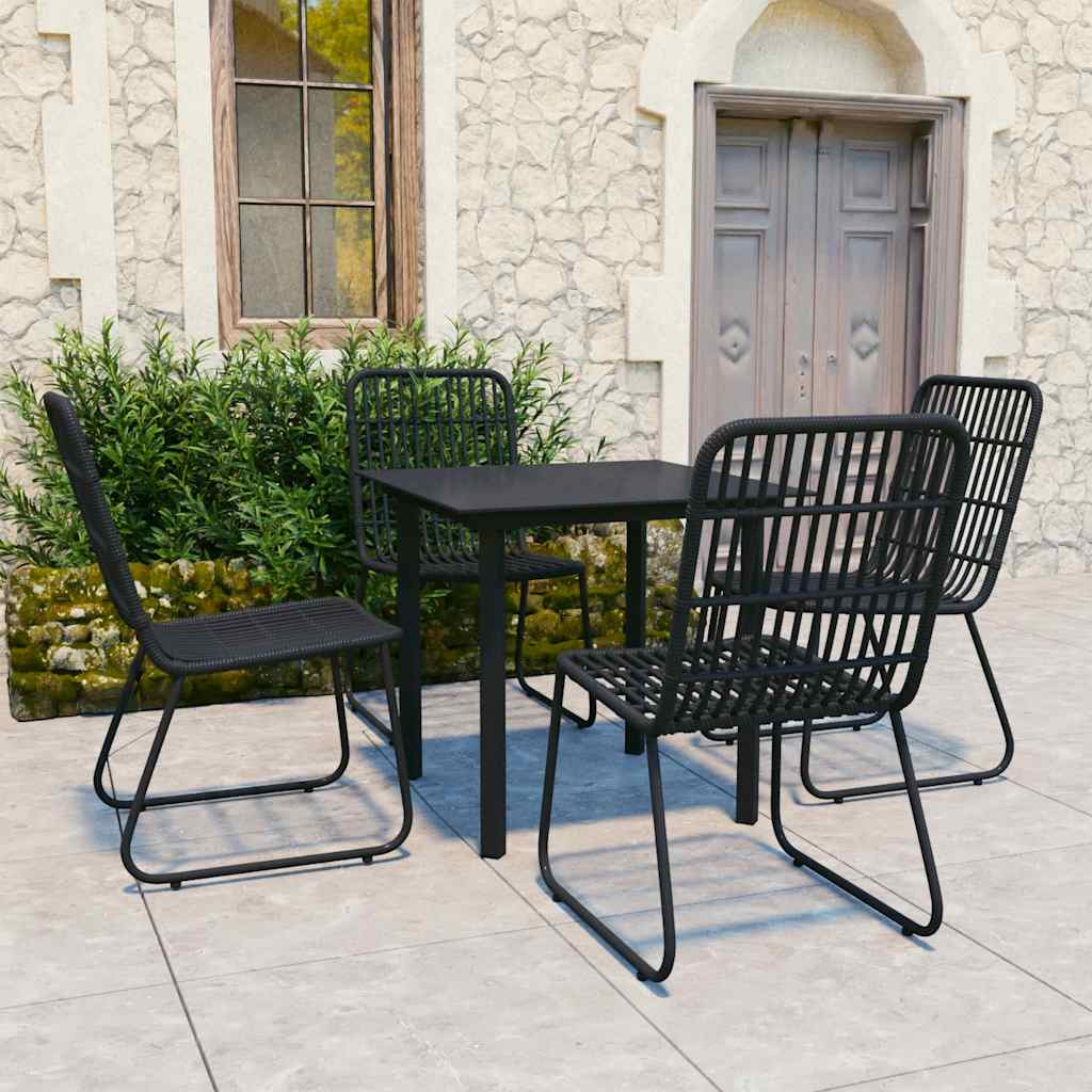 5-delige Tuinset poly rattan en glas is nu te koop bij PeponiXL, paradijselijk wonen!