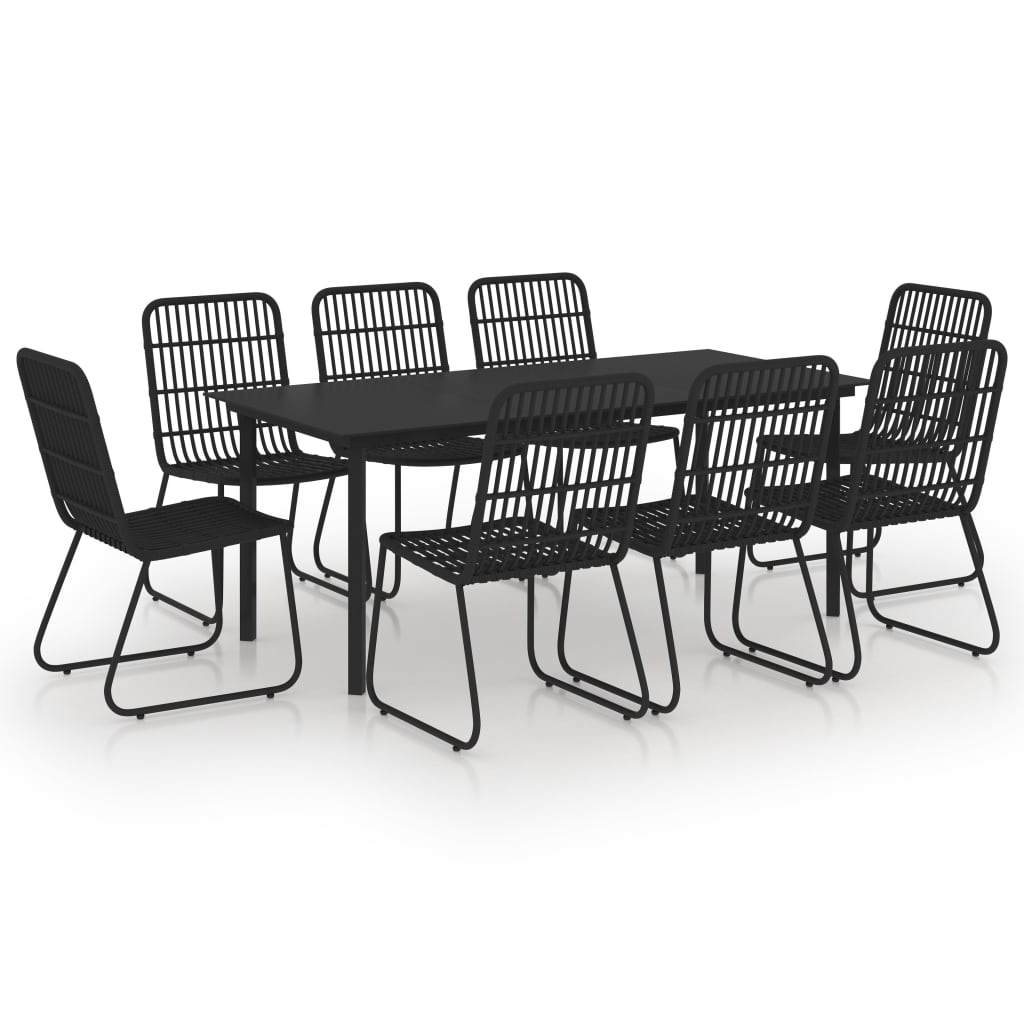 9-delige Tuinset poly rattan en glas is nu te koop bij PeponiXL, paradijselijk wonen!