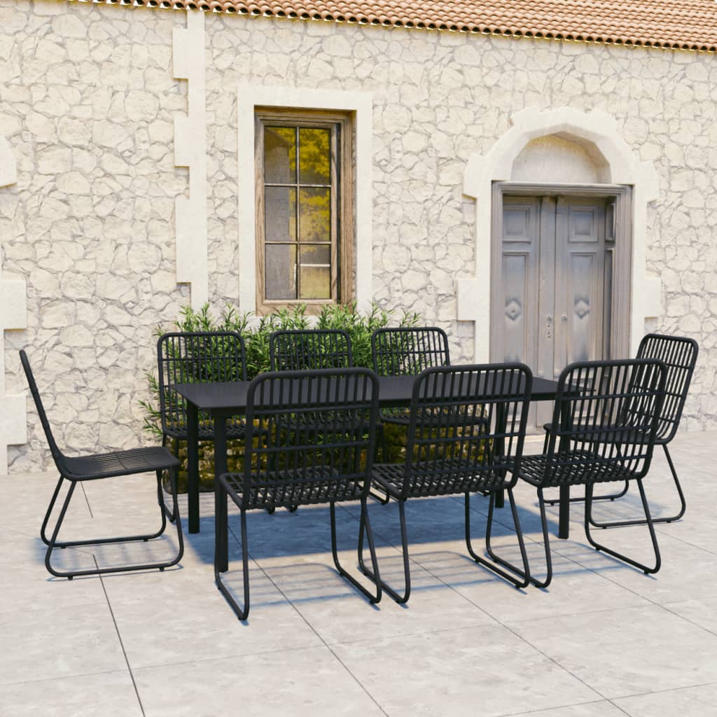 9-delige Tuinset poly rattan en glas is nu te koop bij PeponiXL, paradijselijk wonen!