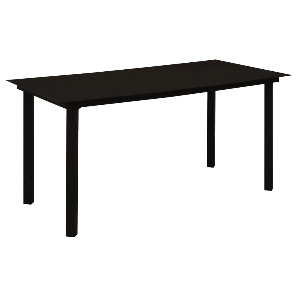 5-delige Tuinset PVC-rattan zwart is nu te koop bij PeponiXL, paradijselijk wonen!