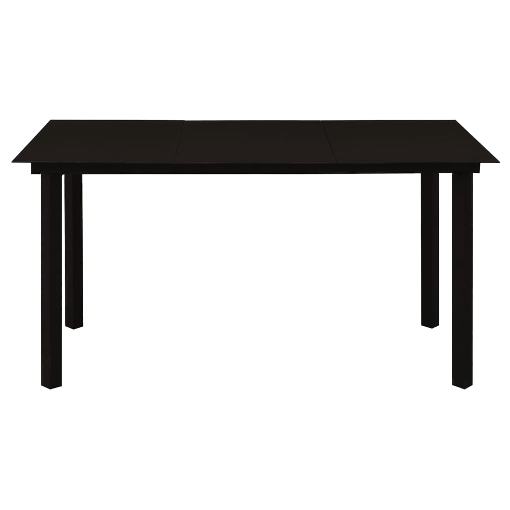 5-delige Tuinset PVC-rattan zwart is nu te koop bij PeponiXL, paradijselijk wonen!