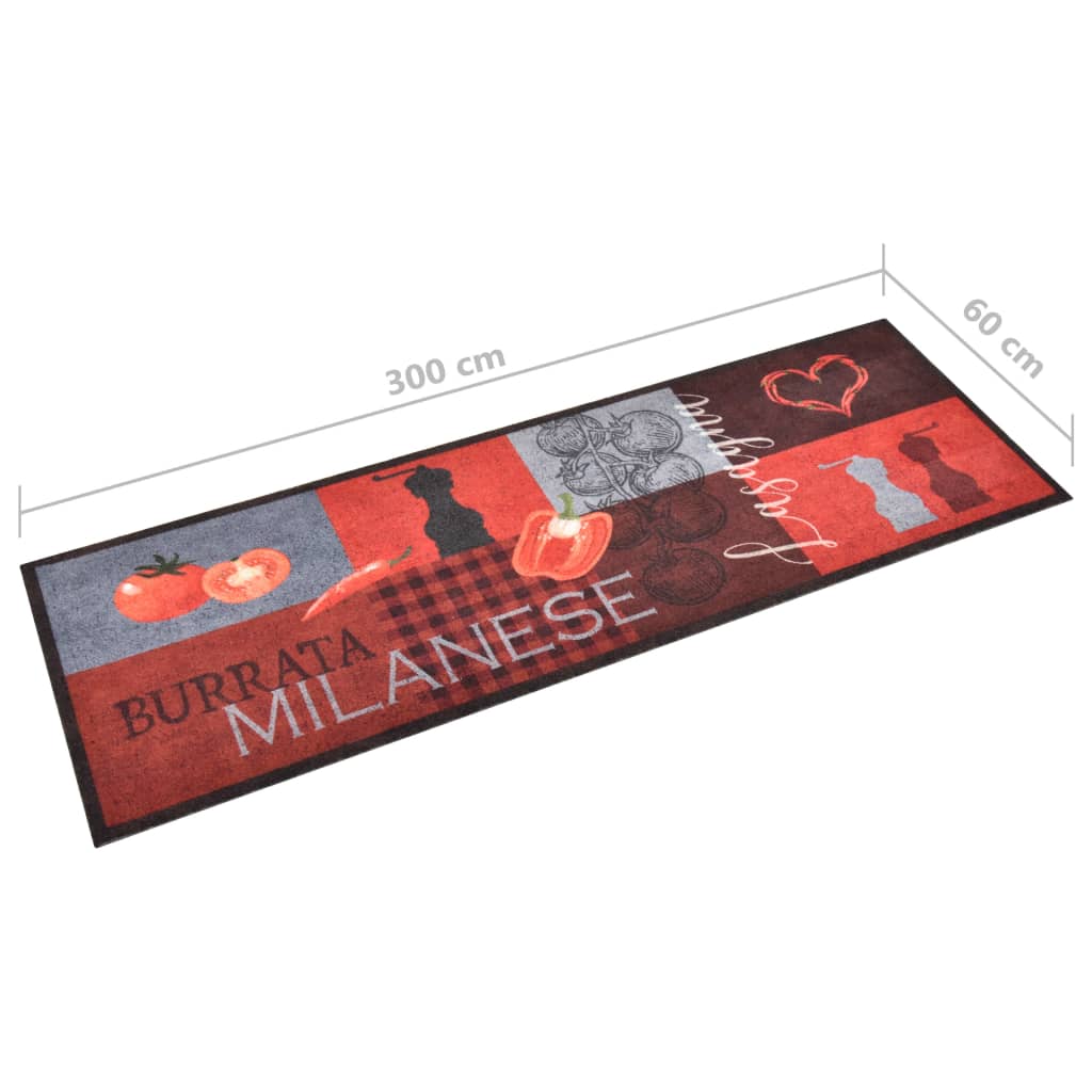 Keukenmat wasbaar Tomatoes 60x300 cm is nu te koop bij PeponiXL, paradijselijk wonen!