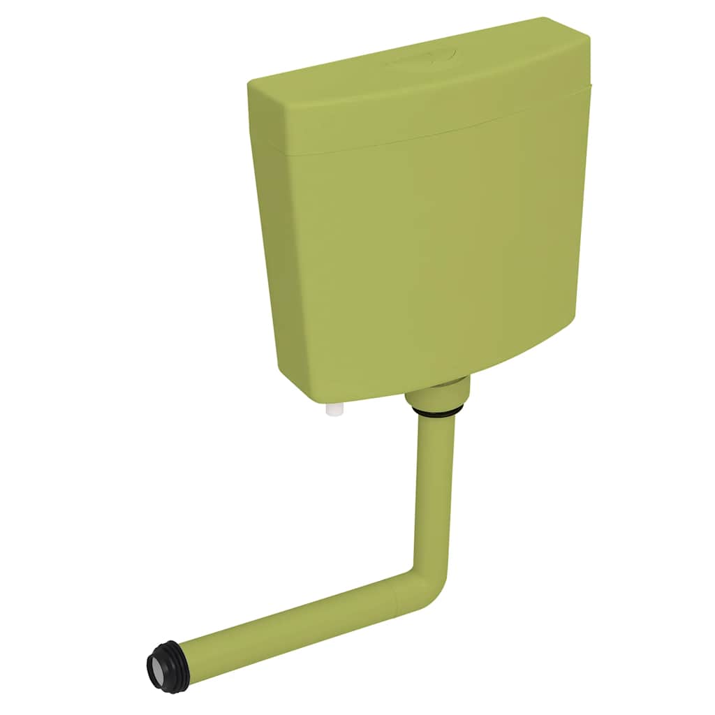 Toiletstortbak met watertoevoer onderin 3/6 L olijfgroen is nu te koop bij PeponiXL, paradijselijk wonen!