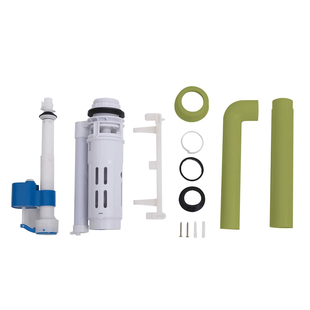 Toiletstortbak met watertoevoer onderin 3/6 L olijfgroen is nu te koop bij PeponiXL, paradijselijk wonen!