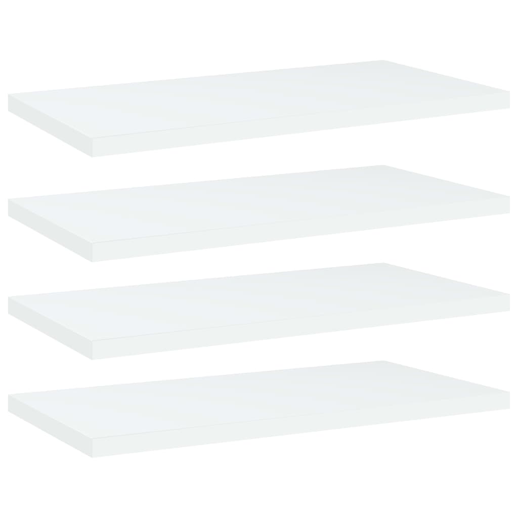 Wandschappen 4 st 40x20x1,5 cm bewerkt hout wit is nu te koop bij PeponiXL, paradijselijk wonen!