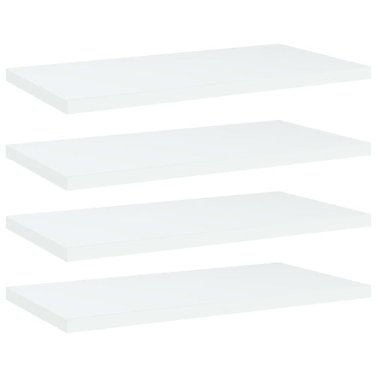 Wandschappen 4 st 40x20x1,5 cm bewerkt hout wit is nu te koop bij PeponiXL, paradijselijk wonen!