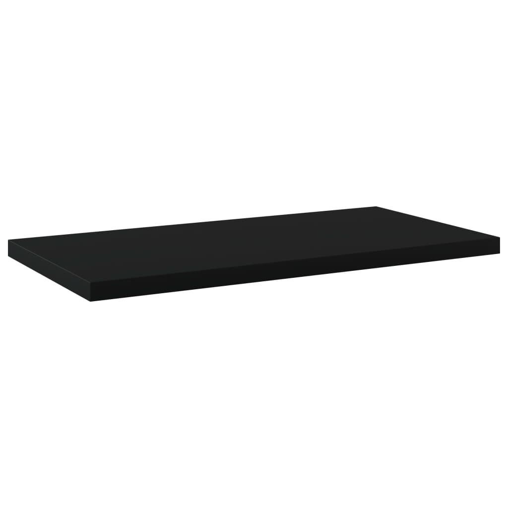 Wandschappen 4 st 40x20x1,5 cm bewerkt hout zwart is nu te koop bij PeponiXL, paradijselijk wonen!
