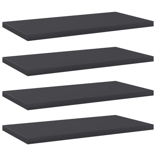 Wandschappen 4 st 40x20x1,5 cm spaanplaat grijs is nu te koop bij PeponiXL, paradijselijk wonen!