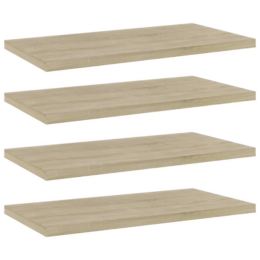 Wandschappen 4 st 40x20x1,5 cm bewerkt hout sonoma eikenkleurig is nu te koop bij PeponiXL, paradijselijk wonen!