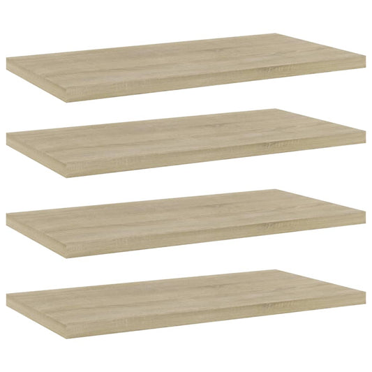 Wandschappen 4 st 40x20x1,5 cm bewerkt hout sonoma eikenkleurig is nu te koop bij PeponiXL, paradijselijk wonen!