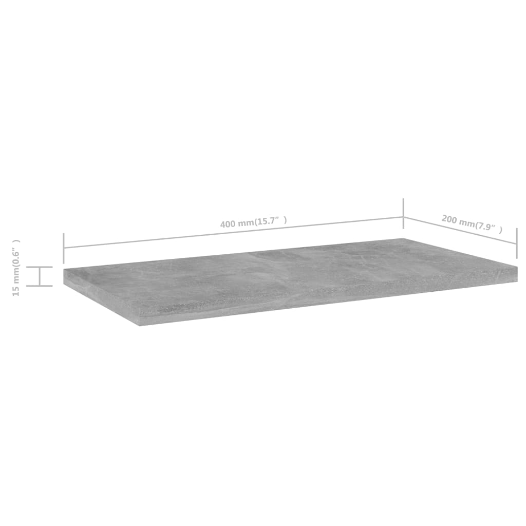 Wandschappen 4 st 40x20x1,5 cm bewerkt hout betongrijs is nu te koop bij PeponiXL, paradijselijk wonen!
