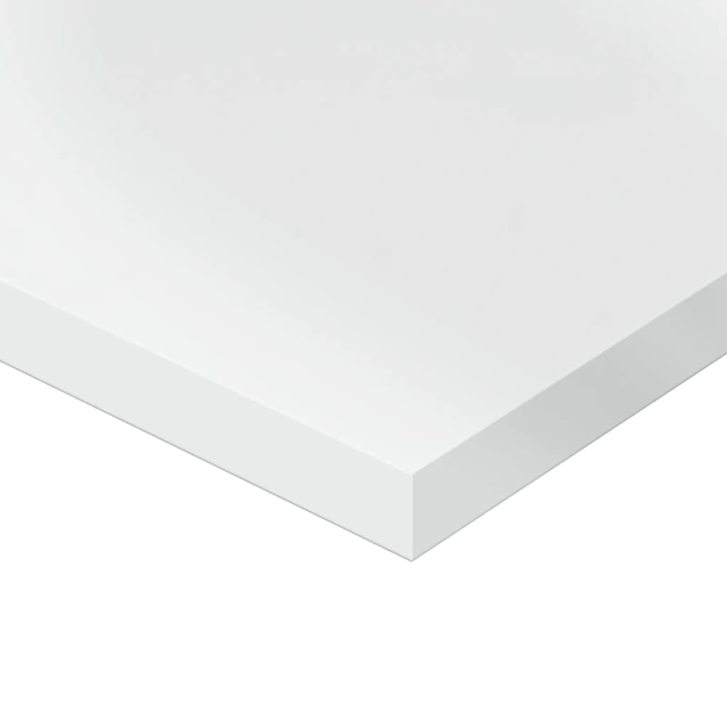 Wandschappen 4 st 40x20x1,5 cm bewerkt hout hoogglans wit is nu te koop bij PeponiXL, paradijselijk wonen!