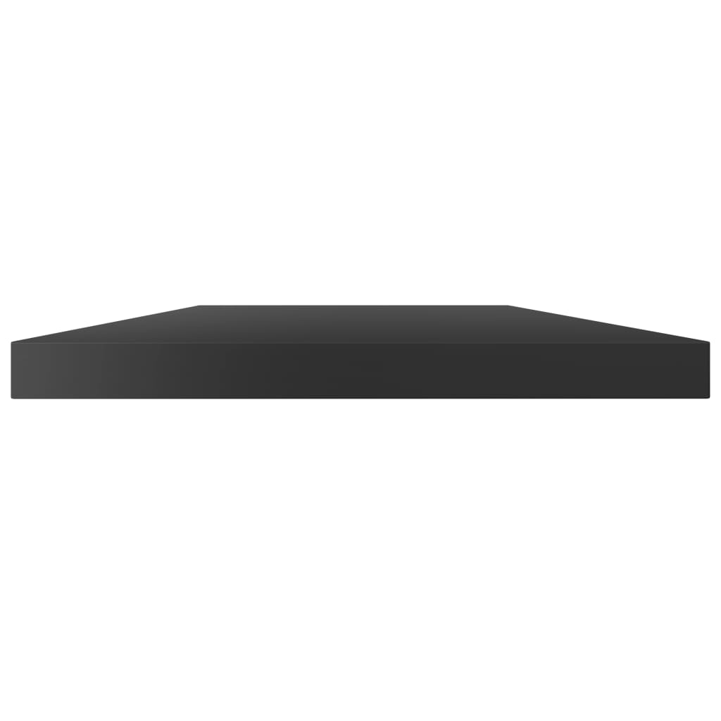 Wandschappen 4 st 40x20x1,5 cm spaanplaat hoogglans zwart is nu te koop bij PeponiXL, paradijselijk wonen!