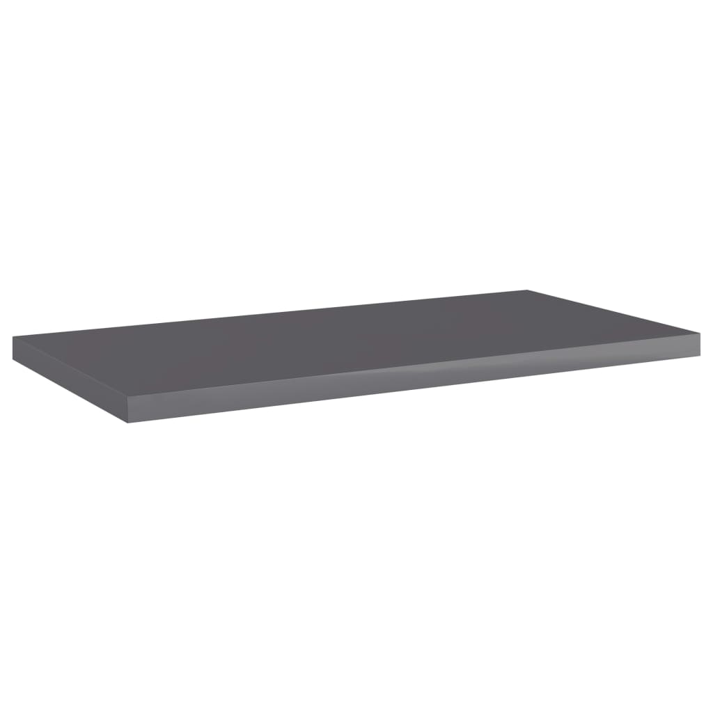 Wandschappen 4 st 40x20x1,5 cm spaanplaat hoogglans grijs is nu te koop bij PeponiXL, paradijselijk wonen!