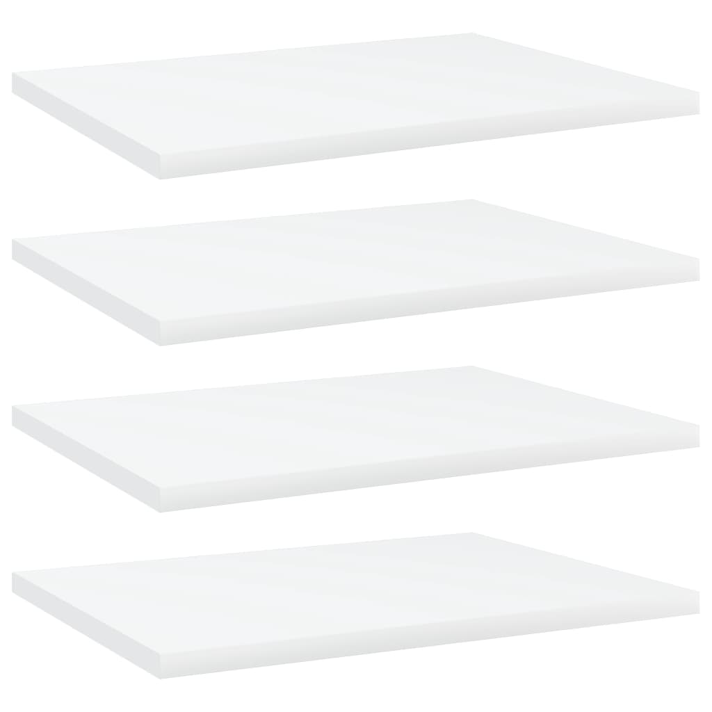 Wandschappen 4 st 40x30x1,5 cm bewerkt hout wit is nu te koop bij PeponiXL, paradijselijk wonen!